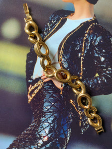Vintage 1980's Gold Loop Bracelet
