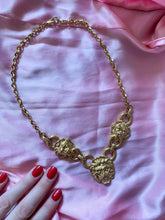 Vintage Kenneth Jay Lane Lion's Head Gold Necklace