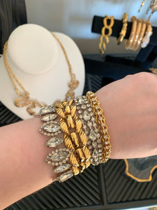 Vintage Gold Chunk Chain Bracelet