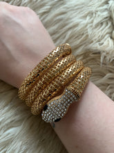 Vintage Kenneth Jay Lane Gold Mesh Snake Bracelet