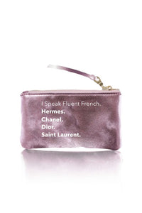 I SPEAK FRENCH Pink Pochette