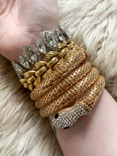 Vintage Kenneth Jay Lane Gold Mesh Snake Bracelet