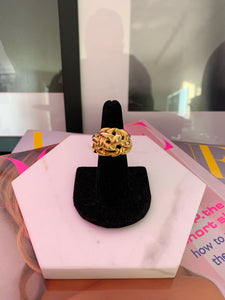 Kenneth Jay Lane Polished Gold Knot Ring