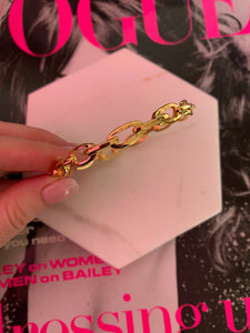 Kenneth Jay Lane Gold Links Bangle