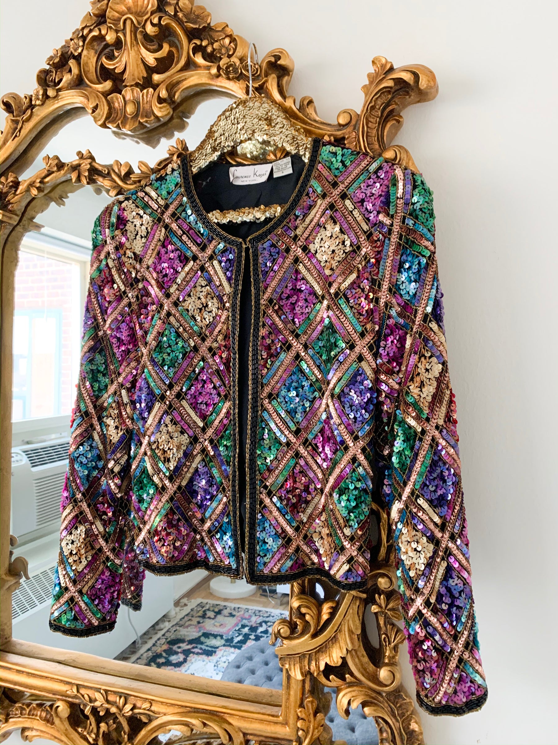 Vintage 1980's Jewel Tone Sequin Jacket