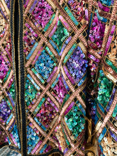 Vintage 1980's Jewel Tone Sequin Jacket