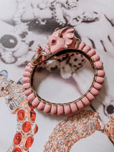 Vintage Kenneth Jay Lane Pink Jeweled Elephant Bracelet
