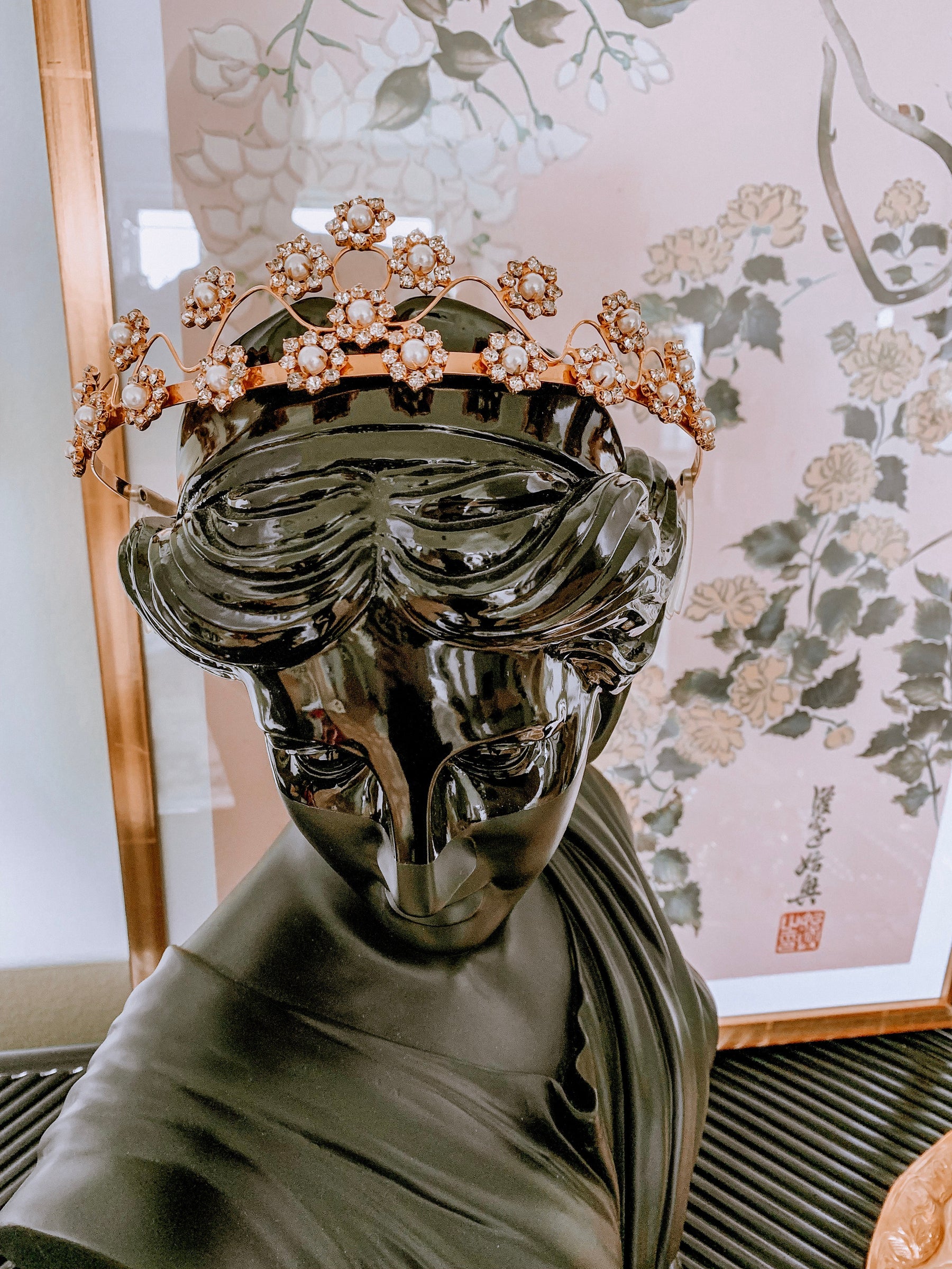 Vintage 1980's Sparkling Crystal Tiara