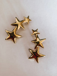 Vintage Kenneth Jay Lane Star Climber Earrings