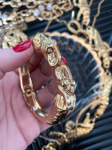 Vintage Gold Elephant Bracelet