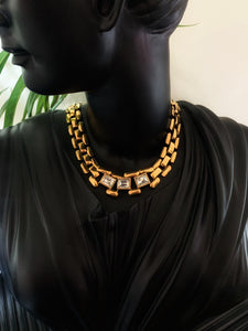 Vintage 1980's Napier Runway Collar Necklace