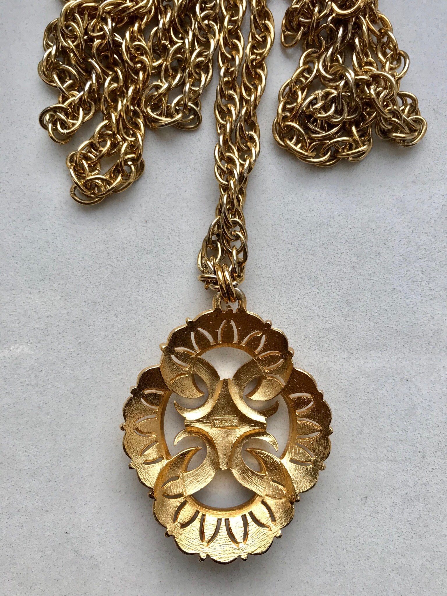 Trifari 2025 necklace gold