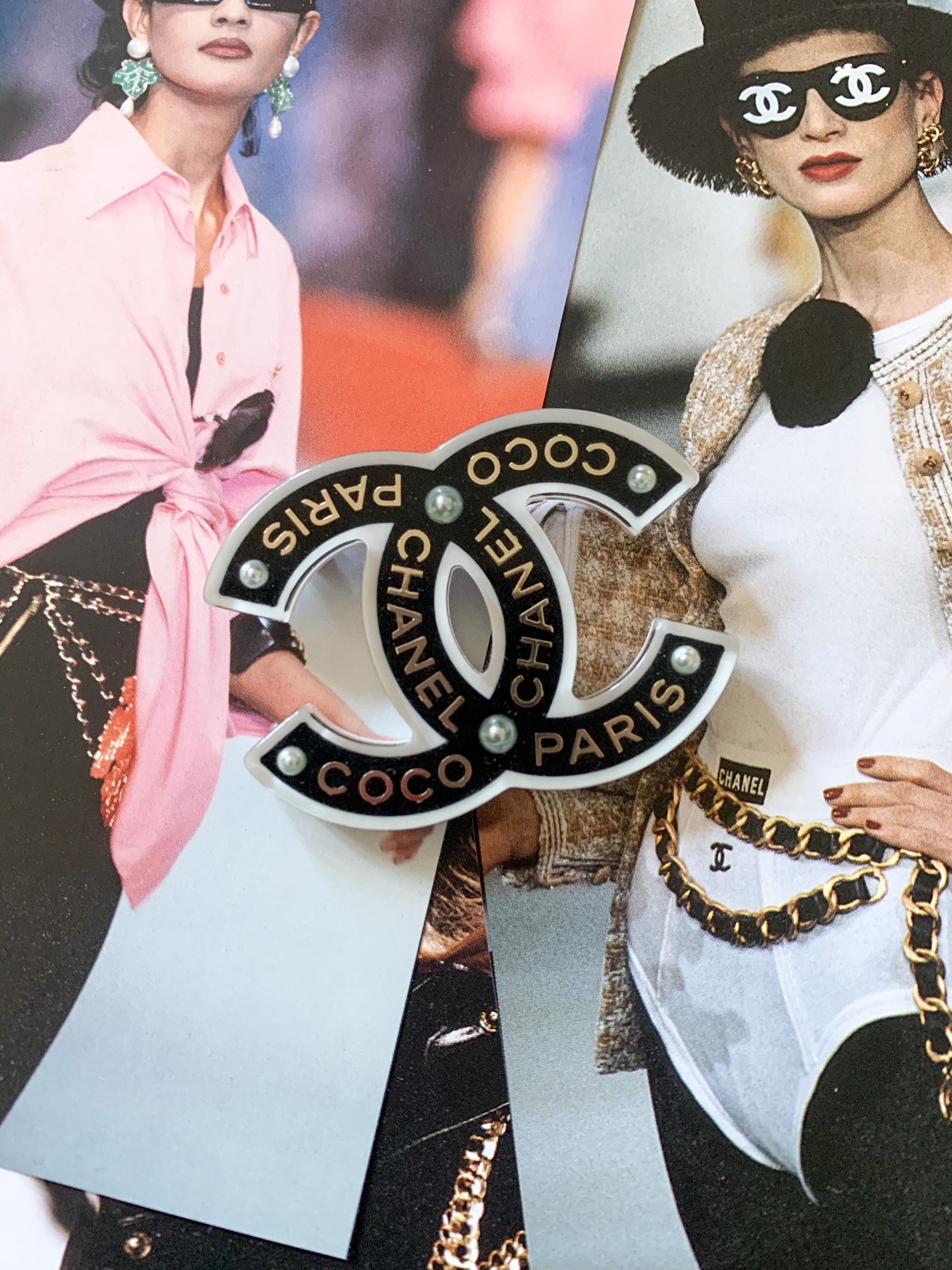 Coco Chanel Paris CC Brooch – The Champagne Diet Boutique