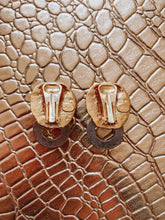 Vintage 1980's Kenneth Jay Lane Gold and Crystal Pave Lion's Head Earrings