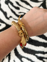 Vintage 1980's Gold Snake Bracelet