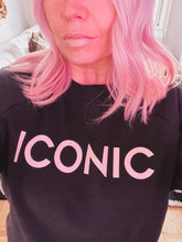 ICONIC Black + Pink Luxe Sweatshirt