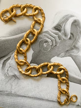Vintage Anne Klein Huge Matte Gold Link Necklace