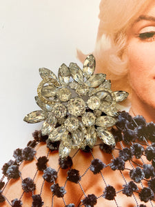 Vintage 1950's Weiss Sparkling Crystal Brooch
