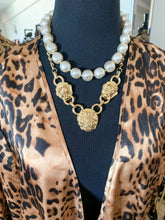 Vintage Kenneth Jay Lane Lion's Head Gold Necklace