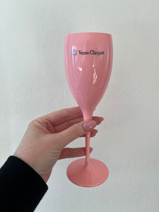 Vintage Pink Acrylic Veuve Clicquot Rosé Flutes {Set of 2}