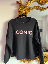 ICONIC Black + Pink Luxe Sweatshirt