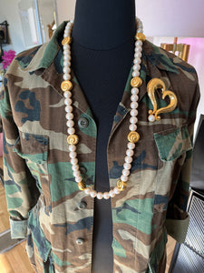 Vintage Chunky Pearl Necklace